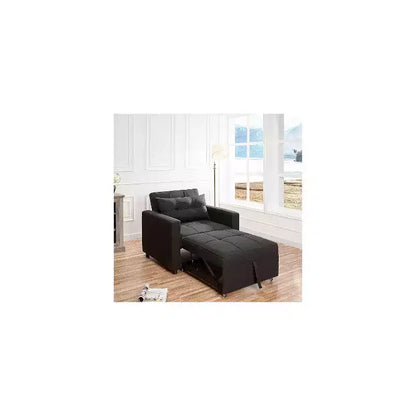 Poltrona letto convertibile 3 in 1, si trasforma in divano o letto, tessuto in lino, capacità 272 kg