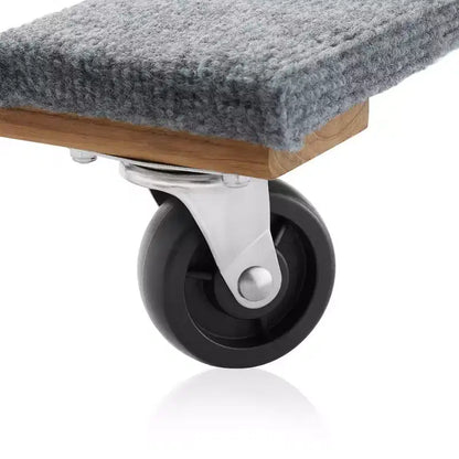 Carrello Spostamobili Rinforzato, Legno Duro Premium, Ruote Girevoli, 300 kg Ciascuno