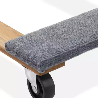Carrello Spostamobili Rinforzato, Legno Duro Premium, Ruote Girevoli, 300 kg Ciascuno
