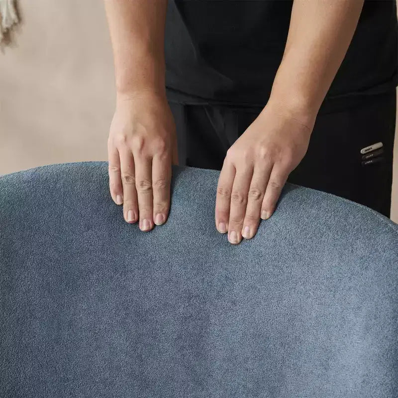 Poltrona accent senza braccioli con schienale basso ultra morbida, con piedini rotondi in legno di pino, capacità 181 kg
