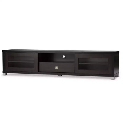 Beasley Cabinet TV Stand for TVs up to: Entertainment Center with Storage, Fits 70" TV - Baxton Studio