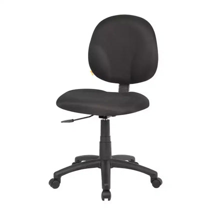 Sedia operativa con schienale medio Diamond, rivestimento in tessuto nero, girevole, altezza regolabile 17-22", 275 libbre