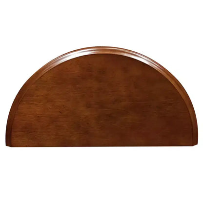 Consolle da ingresso semicircolare da 19" con cassetto e ripiano inferiore, legno ciliegio cioccolato, nessun assemblaggio richiesto