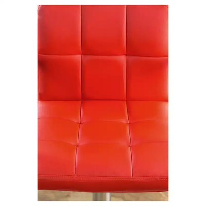 Sgabello da bar regolabile girevole con braccioli, in similpelle, struttura cromata, altezza 63,5-76 cm, 113 kg