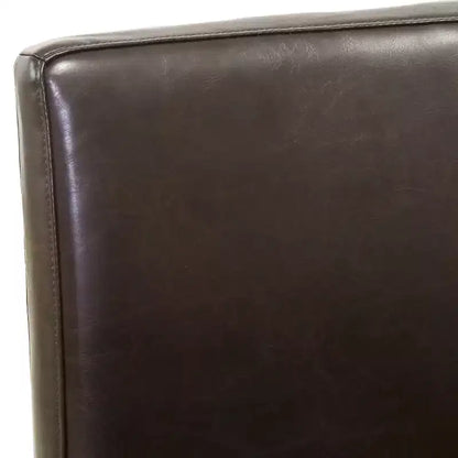 Sgabelli da bar da 64.7 cm, in pelle rigenerata, gambe e poggiapiedi tinti di scuro, 113 kg