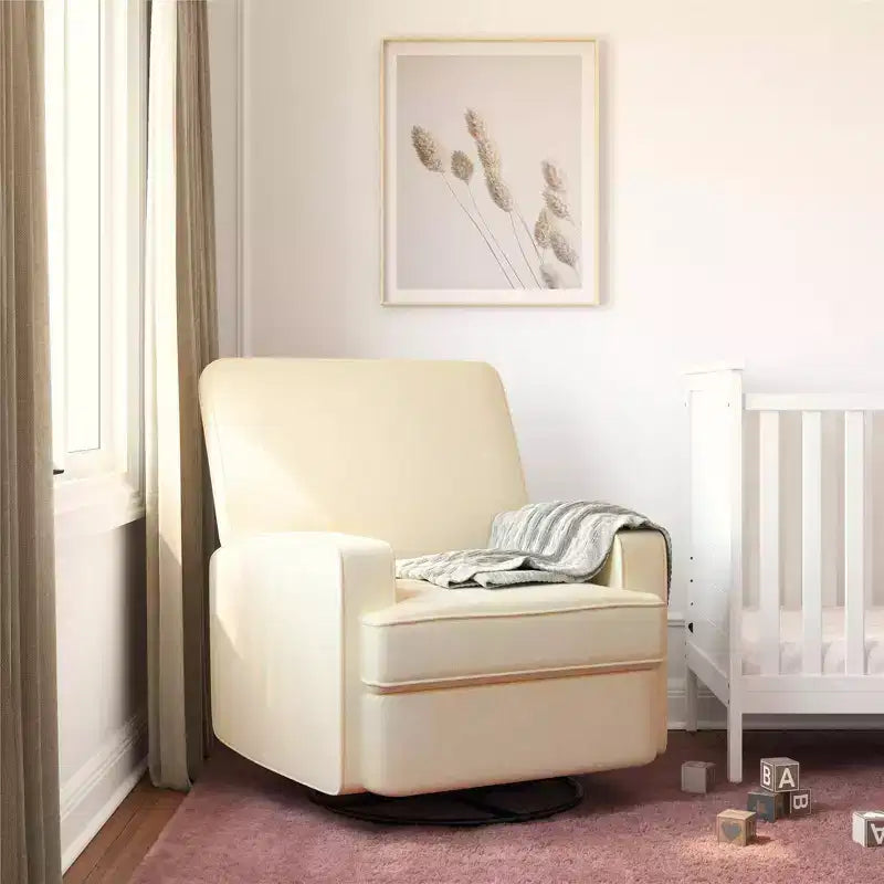 Poltrona Reclinabile Girevole, Twill Effetto Velluto Grigio, Girevole a 360°, Capacità 102 kg