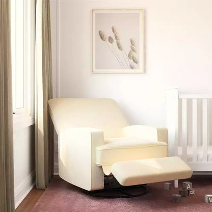 Poltrona Reclinabile Girevole, Twill Effetto Velluto Grigio, Girevole a 360°, Capacità 102 kg