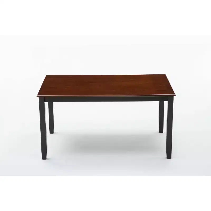 Tavolo da pranzo rettangolare da 150 cm, in legno massello di Hevea e impiallacciatura MDF, 6 posti, capacità 227 kg