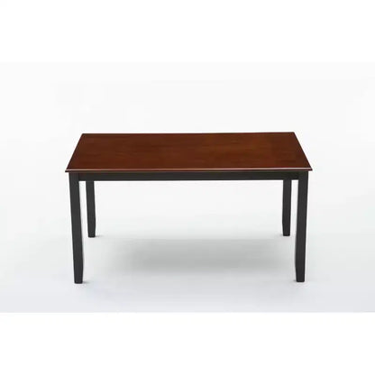 Tavolo da pranzo rettangolare da 150 cm, in legno massello di Hevea e impiallacciatura MDF, 6 posti, capacità 227 kg