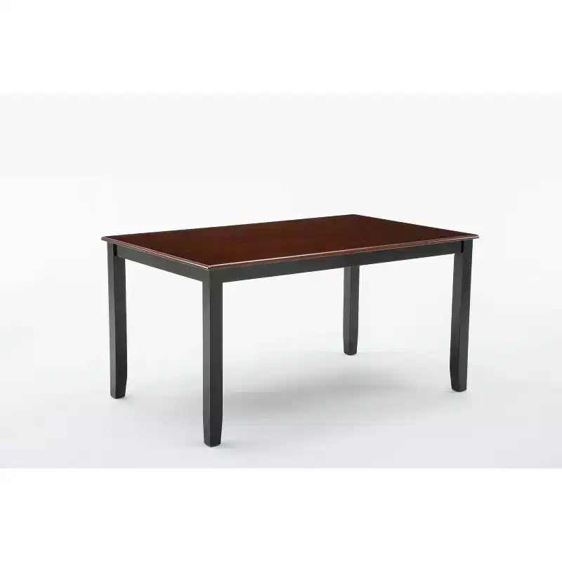 Tavolo da pranzo rettangolare da 150 cm, in legno massello di Hevea e impiallacciatura MDF, 6 posti, capacità 227 kg
