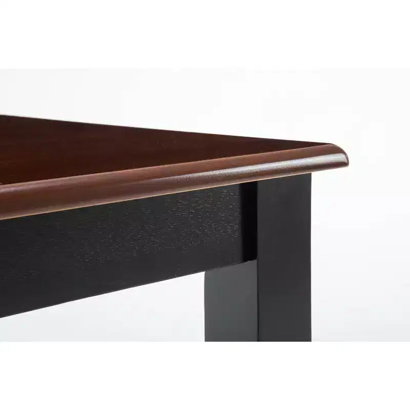 Tavolo da pranzo rettangolare da 150 cm, in legno massello di Hevea e impiallacciatura MDF, 6 posti, capacità 227 kg