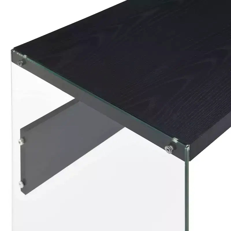 Tavolo Console Bianco da 44", Truciolato con Finitura Melaminica, Accento Moderno per Ingresso