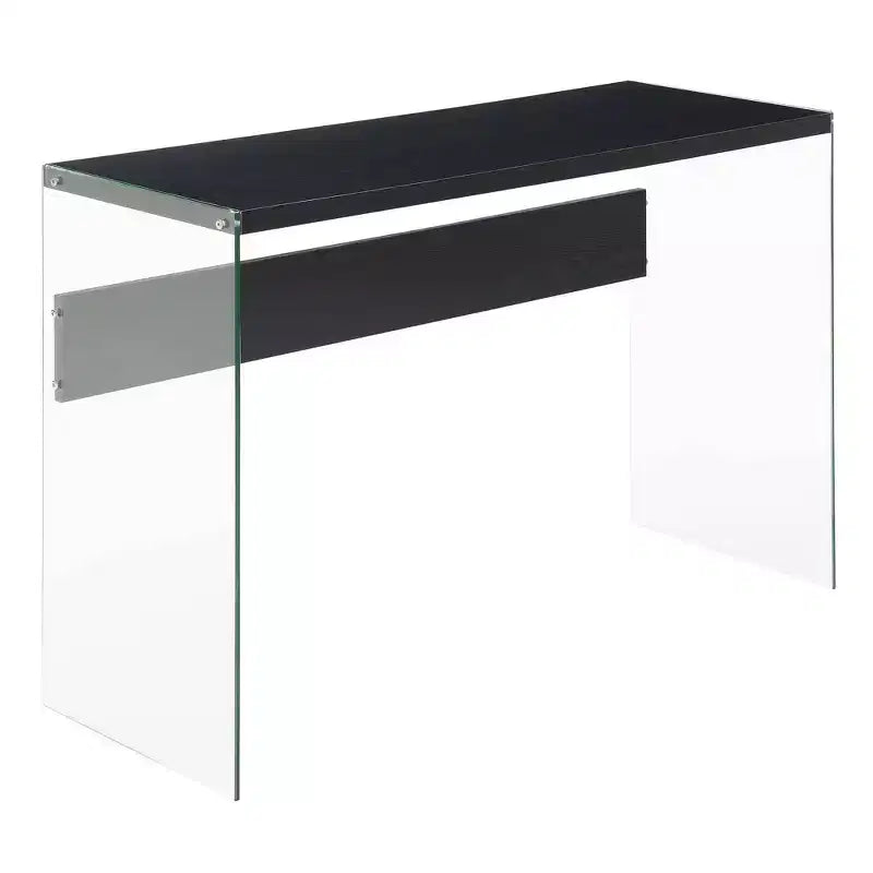 Tavolo Console Bianco da 44", Truciolato con Finitura Melaminica, Accento Moderno per Ingresso