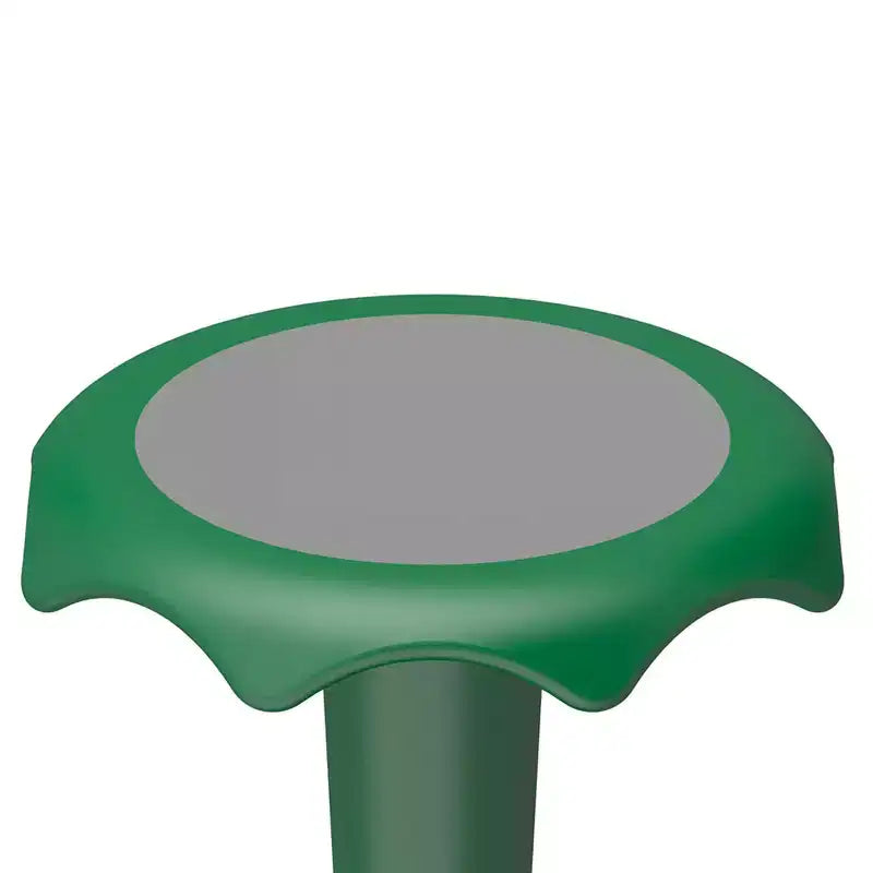 Sgabello ergonomico flessibile da 45 cm per seduta attiva, base convessa per bambini e adulti, verde
